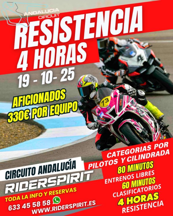 RESISTENCIA 4 HORAS ANDALUCIA CIRCUIT - 19 OCTUBRE