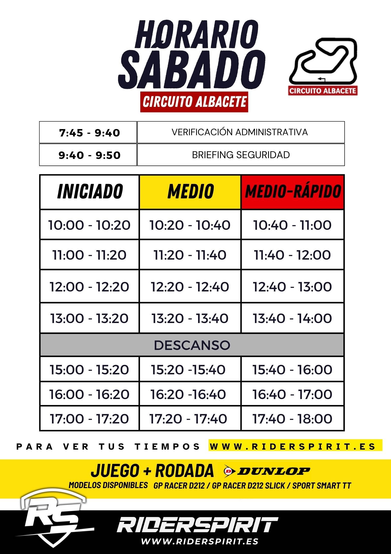 CIRCUITO ALBACETE - SÁBADO 6 JUNIO 2026 - Imagen 2