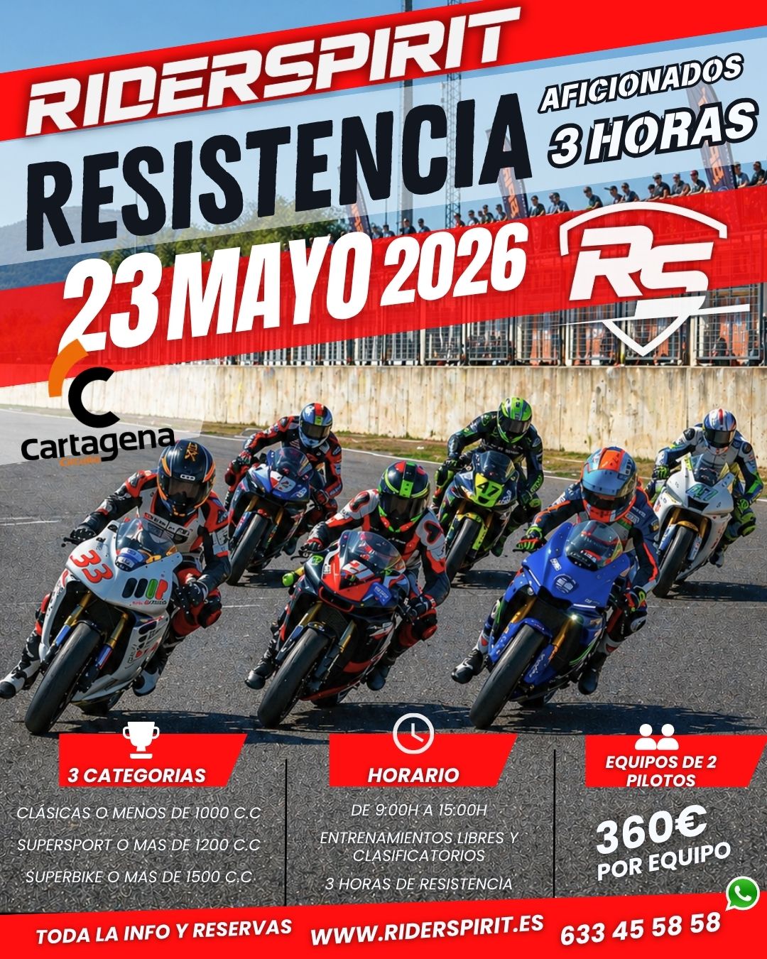 RESISTENCIA CARTAGENA MOTO VELOCIDAD