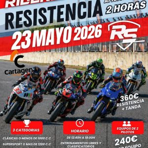 RESISTENCIA CIRCUITO CARTAGENA - 23 MAYO SÁBADO 2026