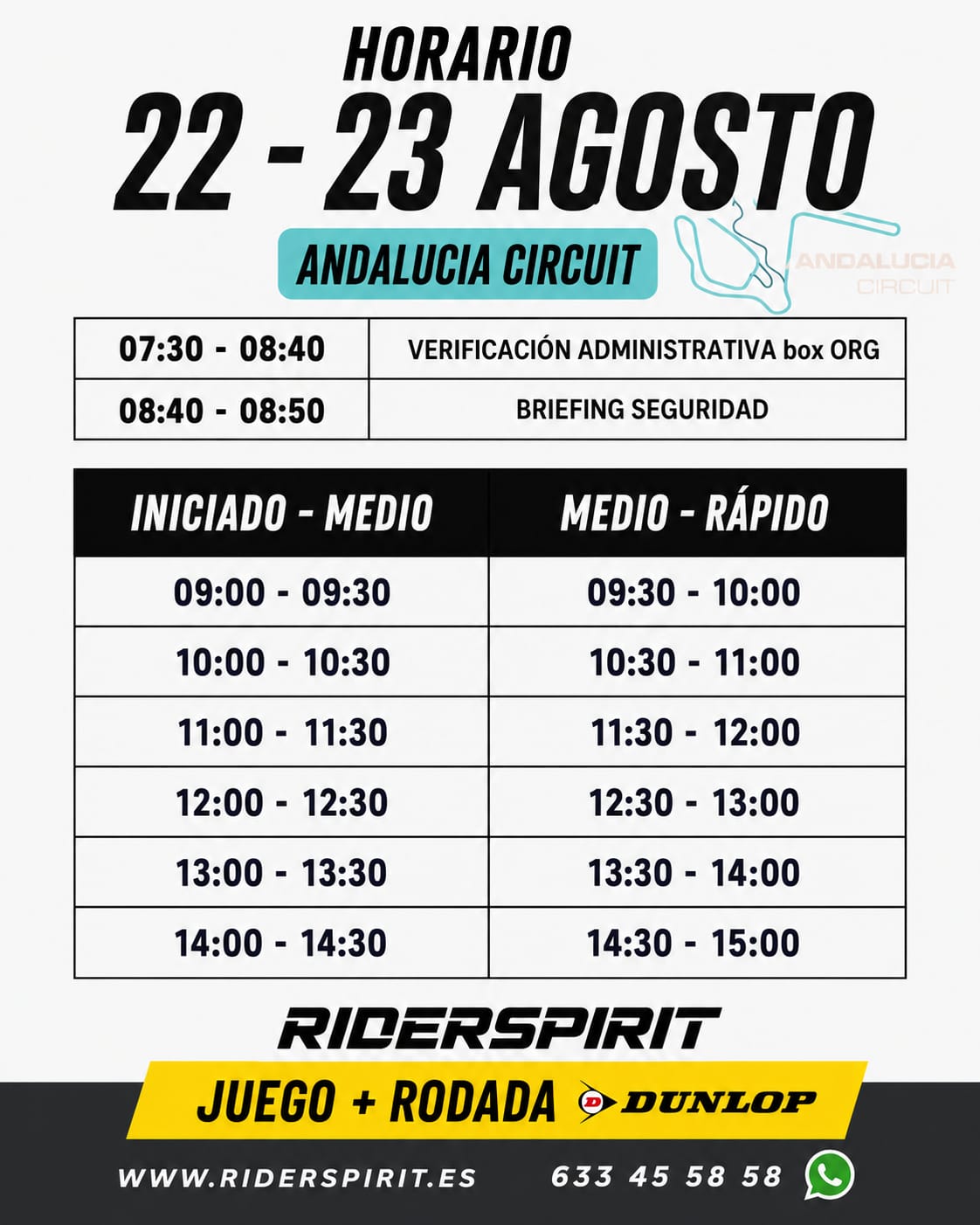 CIRCUITO ANDALUCIA - SÁBADO 22 AGOSTO 2026 - Imagen 2