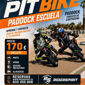 CURSO PITBIKE CIRCUITO CARTAGENA - SÁBADO 21 NOVIEMBRE 2026