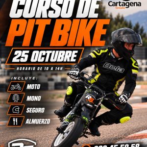 CURSO PITBIKE CIRCUITO CARTAGENA - DOMINGO 25 OCTUBRE 2026